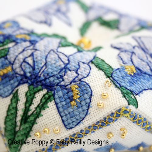 Biscornu cross stitch patterns designed by <b>Faby Reilly Designs</b>